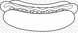 Hotdog clipart black and white 6 » Clipart Station