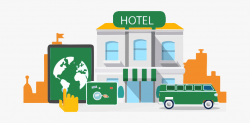 Hotel Booking Clipart - Hotel Clipart Png , Transparent ...