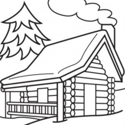 Free Cabin Clipart Black And White, Download Free Clip Art ...