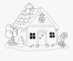Candy House At Getdrawings Com Free For - Simple Gingerbread ...