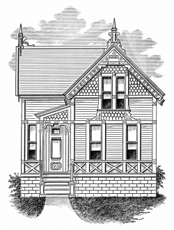 small+old+house+Victorian | ... vintage home clipart ...