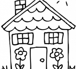 Old House Clipart Black And White - Clip Art Black And White ...