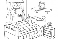 Kids Bedroom Clipart Black And White – Clipartuse pertaining ...