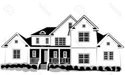 Unique Black And White House Vector Pictures » Free Vector ...