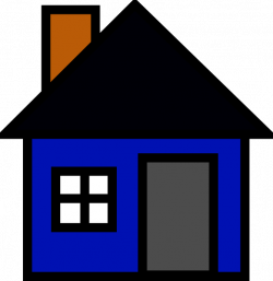 Blue House Clip Art at Clker.com - vector clip art online, royalty ...