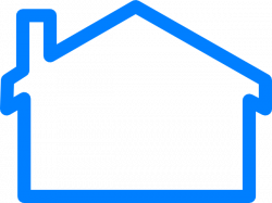 House outline blue house clip art at vector clip art - ClipartPost