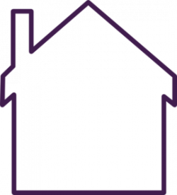 Purple House Empty Clip Art at Clker.com - vector clip art online ...