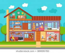 Family inside the house clipart 5 » Clipart Portal