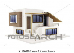 Modern house clipart 7 » Clipart Portal