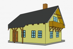Old House Clipart Colonial House - Cartoon Farm House Png - Free ...