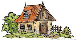 Old Cottage clip-art | Houses Illustration Exteriors Color | Old ...