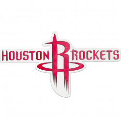 White Houston Rockets Cling Decal