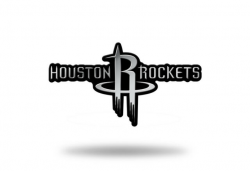 Houston Rockets Logo 3d Chrome Auto Decal Sticker Truck Car Rico 2x4 Inches