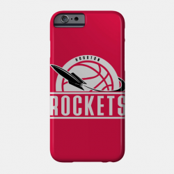 Rockets custom vintage basketball red logo