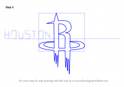 Learn How to Draw Houston Rockets Logo (NBA) Step by Step ...