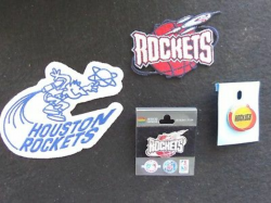 Vintage ABA Houston Rockets Patches and Pins 4 pc Lot Old ...