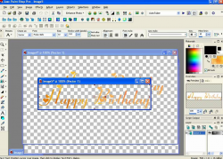 Paintshoppro 8 Tutorial : Text with transparent background ...