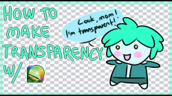 How to make an image transparent with Paint tool Sai
