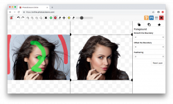 PhotoScissors can help you separate out hair from backgrounds.