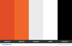 HTML5 logo colors HEX, RGB codes