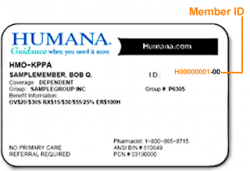 Humana ID Card Examples