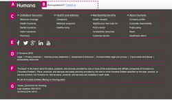 Footer - Humana Digital Style Guide