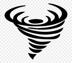 Funnel Cloud Clipart Tornado Black Storm Free Vector ...