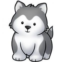 Husky Puppy Clipart | Puppy clipart, Husky puppy, Husky drawing