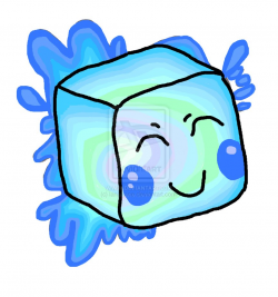 Cartoon Ice Cube Clipart - Clip Art Bay