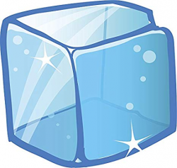 Amazon.com: Simple Sparkly Frozen Ice Cube Cartoon Icon ...