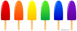 Popsicles Rainbow Clipart - Sweet Clip Art