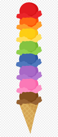 Ice Cream Cone Background clipart - Rainbow, transparent ...