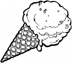 Best Ice Cream Clipart Black And White #9889 - Clipartion.com