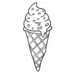 Black And White Ice Cream Clip Art - Royalty Free - GoGraph