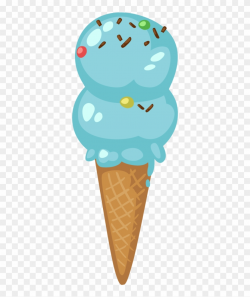 Popsicle Clipart Icecream - Blue Ice Cream Cone Clip Art, HD Png ...