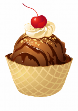 Transparent Chocolate Ice Cream Waffle Bowl Png Picture - Ice Cream ...