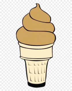 Ice Cream Cone Strawberry Clip Art Cartoon - Vanilla Ice Cream ...