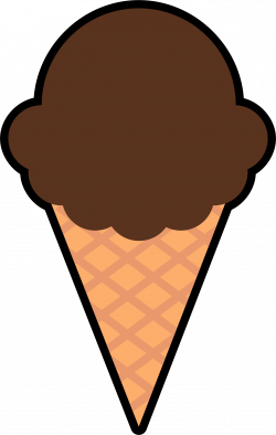 Clipart chocolate ice cream cone clipartandscrap - ClipartPost