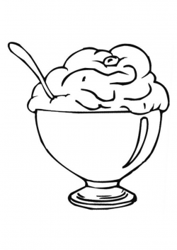 Ice cream black and white ice cream sundae clipart black and white ...
