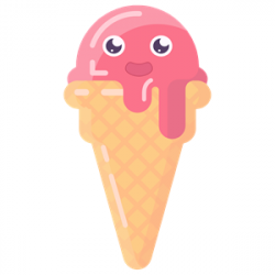 Cute Anthropomorphic Ice Cream Cone clipart, cliparts of Cute ...