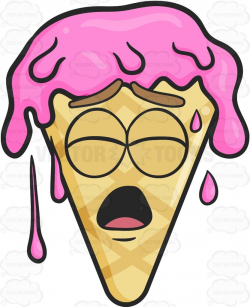 Melting Ice Cream On Cone Looking Hurt #afflict #anguish #annoyance ...