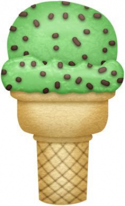 Mint Chocolate Chip Ice Cream Clipart (14+) | ꧁Ice Cream You Scream ...