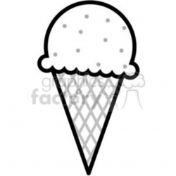 vanilla ice cream cone clipart. Royalty-free clipart # 381633
