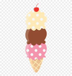 Photo By @daniellemoraesfalcao - Triple Scoop Ice Cream Cone Clipart ...