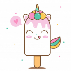 Cute unicorn ice cream Vector | Premium Download