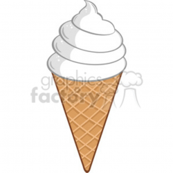 Royalty Free RF Clipart Illustration Ice Cream Cone clipart. Royalty-free  clipart # 395928