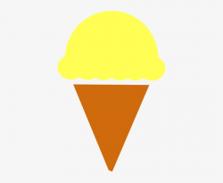 Ice Cream Clip Art - Yellow Scoop Of Ice Cream Transparent PNG ...