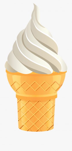 Vanilla Ice Cream Cone Png Transparent Clip Art Image ...
