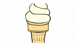 Vanilla Clipart Ice Cream Cone - Ice Cream Cone Clip Art ...