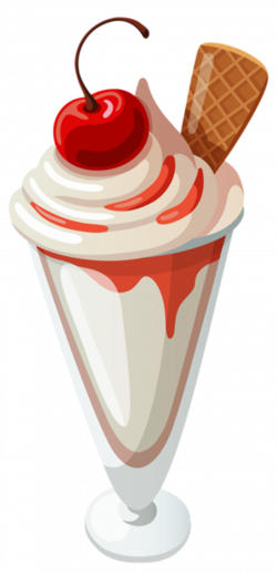 Transparent Vanilla Ice Cream Sundae Clipart | Food & Drink ...